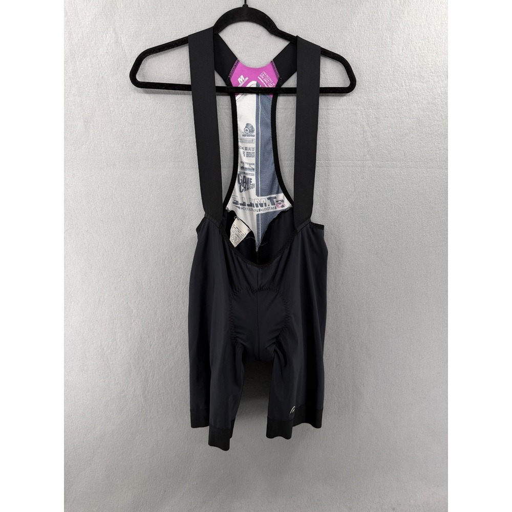 ASSOS T.Mille S7 Bib Shorts Mens M Black Padded Cycling Compression Road Bike